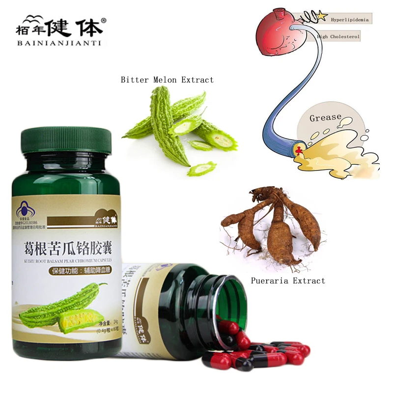 Kudzu Pueraria Root Bitter Melon Extract Regulating Blood Fats And Lower The Polysaccharide Lose Weight Keep Slim Figure