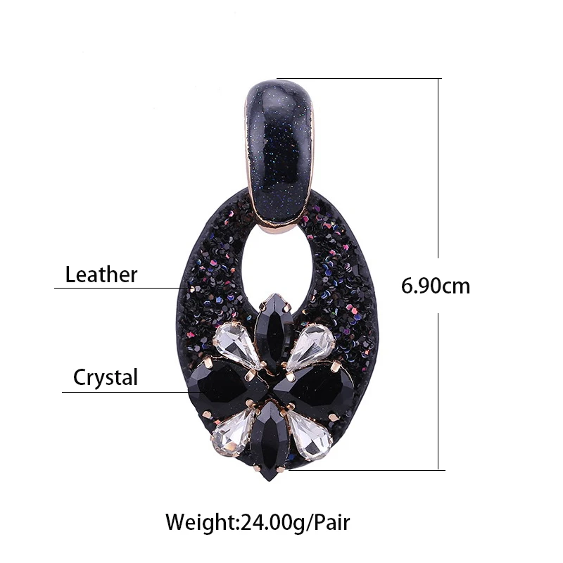 Earrings Black Size