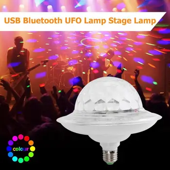 

E27 Colorful Auto Rotating RGB LED Bulb Stage Light Effect Party Lamp Disco Light for Home Decoration Lighting Lamps