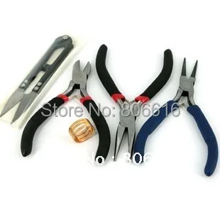 

Jewelry Making Pliers DIY Beading Tools Set (Scissor/Diagonal/Flat/Roll Plier/Jump Ring Tool)