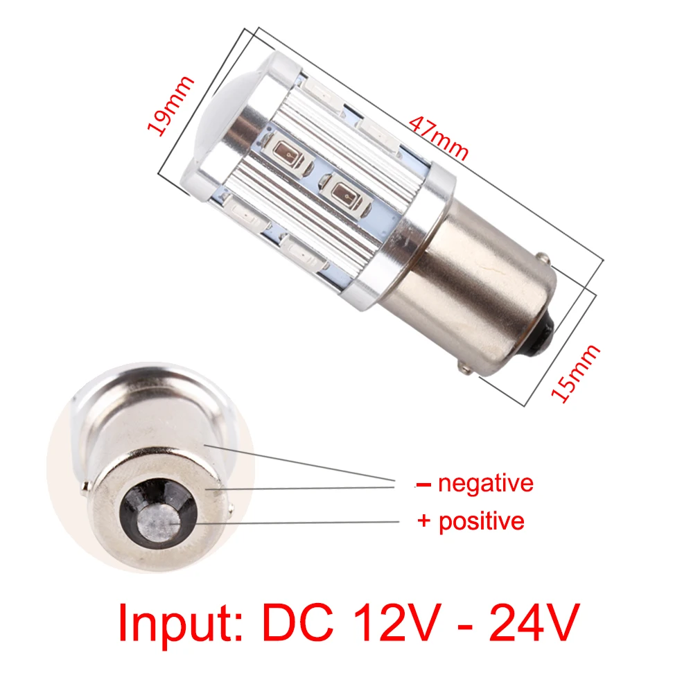 S& D 1156 BA15S яркий 360 градусов светодиодный лампы p21w R5W светильник r10w светодиодный чипы автомобильный тормоз задний свет, обратный сигнал резервные лампы красный