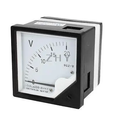DC 5V 10V 15V 20V 30V 50V 100V 150V 250V 300V Measuring Range Panel Mounting Voltmeter Voltage Meter 6C2 80mm x 80mm DC 5V 10V 15V 20V 30V 50V 100V 150V 250V 300V Measuring Range Panel Mounting Voltmeter Voltage Meter 6C2 80mm x 80mm