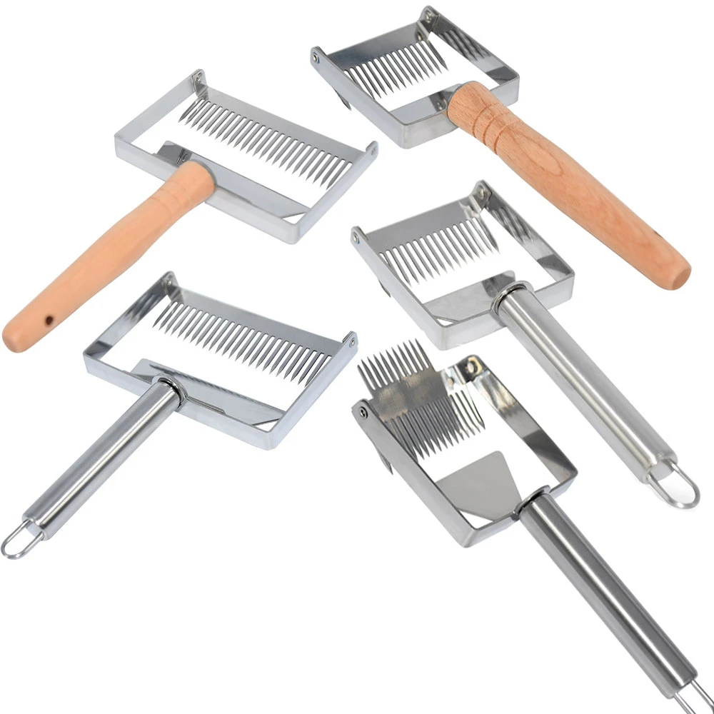 Fork cultivator PRO Stainless Steel Uncapping Honey Scraper Beekeeping Tool NEW