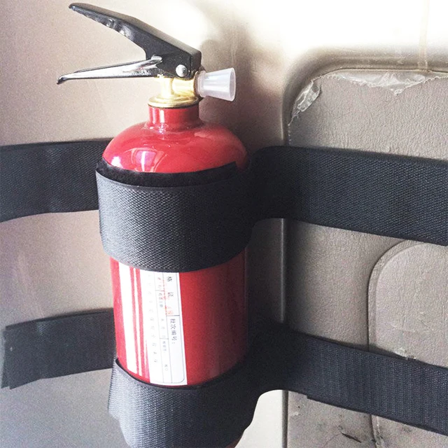 5pcs/10pcs Universal Car Trunk Fire Extinguisher Strap Holder Tie Bracket Tap Safety Belt Cargo ...