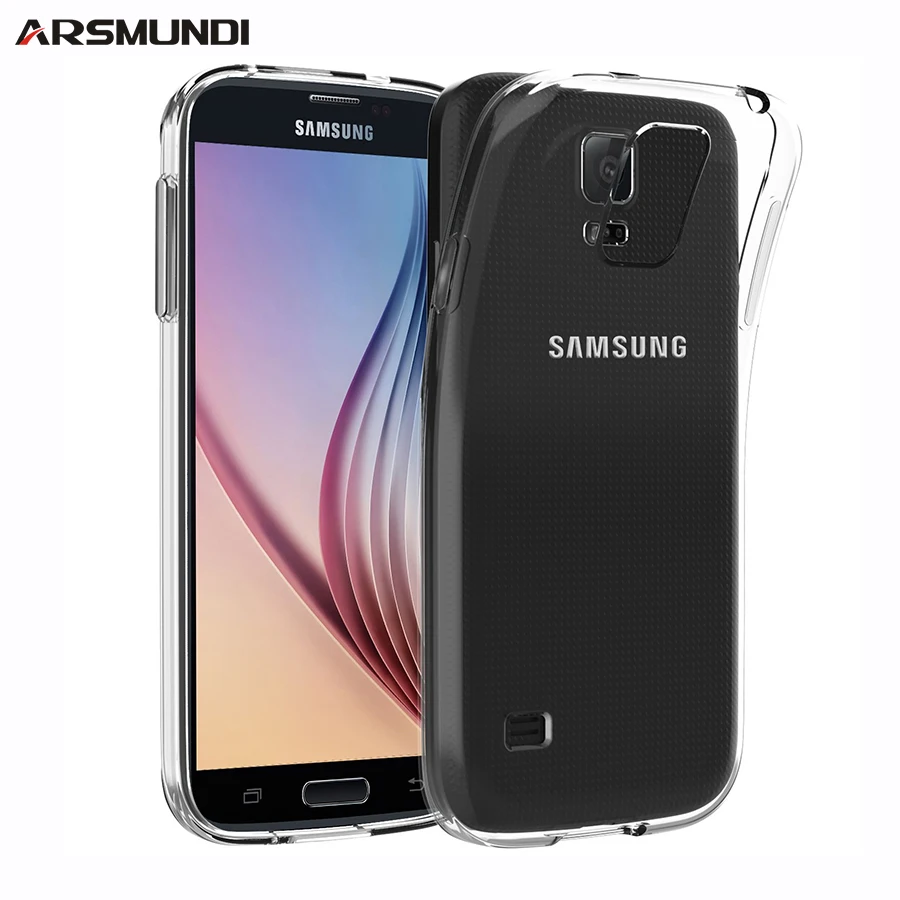 Arsmundi Мягкий Силиконовый ТПУ чехол для телефона samsung Galaxy S4 Mini S5 противоударный i9500