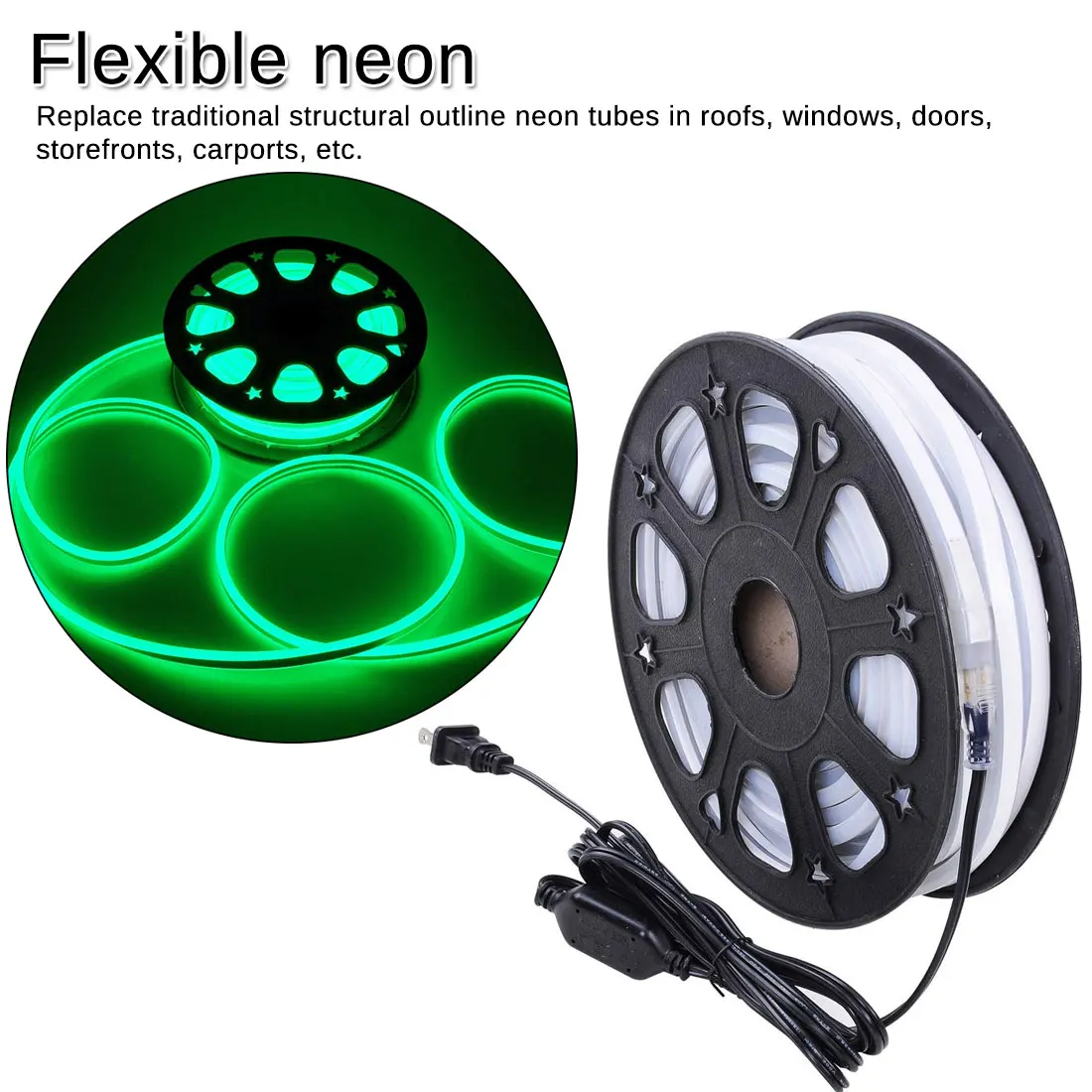 #Best AC220V LED Strip Flexible Light 60leds m Waterproof Led Tape LED Light With Power Plug 1M Outdoor Festival Decoration