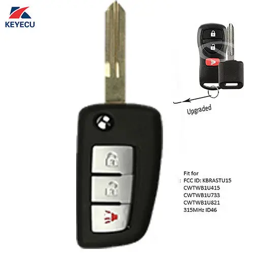 Обновленный дистанционный ключ KEYECU 315 МГц ID46 для Nissan и Infiniti KBRASTU15 CWTWB1U733 |