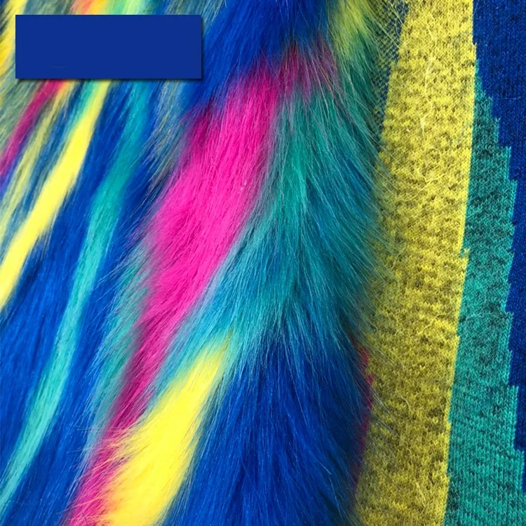 

Jacquard imitation fox fur color fabric faux fur fabrics