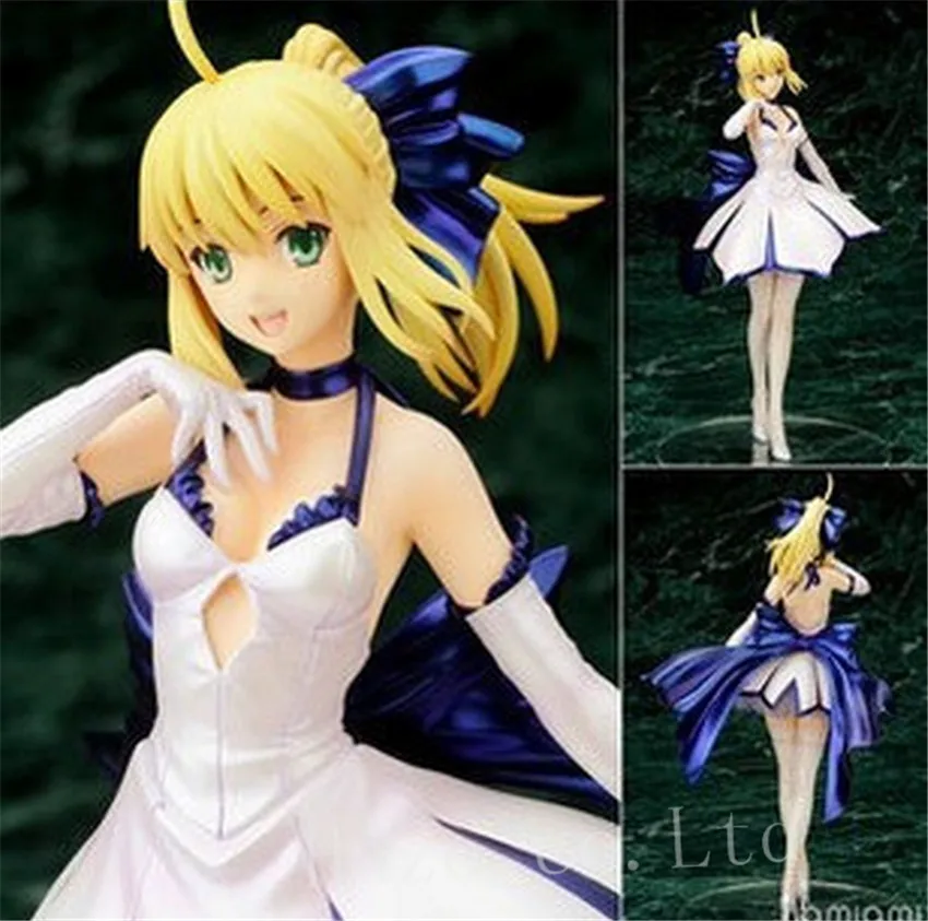 

Anime Fate stay night Saber Lily Dress PVC Complete Figure Model Gift