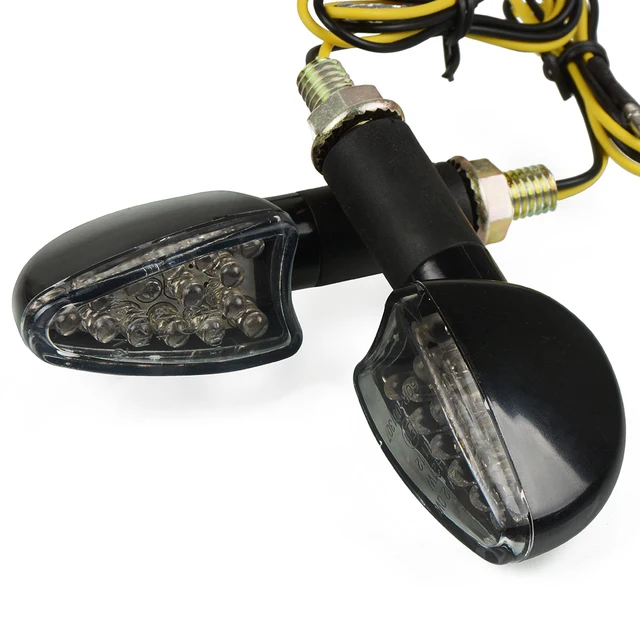 Motorcycle Turn Signal Signals Light Taillight Flexible 12 LED Indicators Blinkers Flashers for Honda GROM MSX125 MT-09 Z800 R3 B