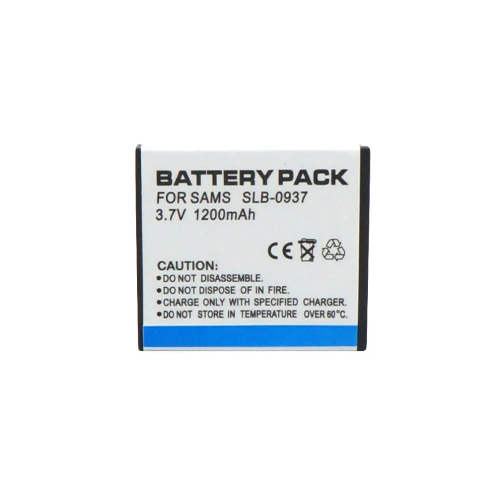

WHCYonline 900mAh SLB-0937 SLB 0937 SLB0937 Digital Camera Battery For Samsung L730 L830 i8 NV33 NV4