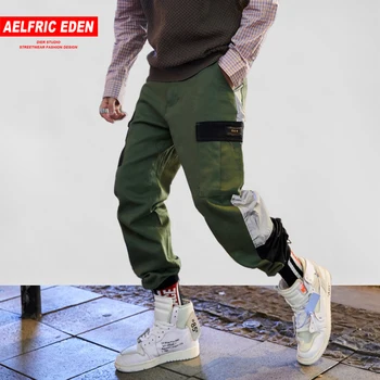 

Aelfric Eden 2018 Autumn Mens Windbreaker Cargo Pants Fashion Casual Harem Pants Hip Hop Male Joggers Trousers Streetwear KJ160