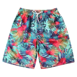Летние 2019 мужские пляжные шорты с мультяшными принтами плавки быстросохнущие пляжные шорты для серфинга, бега, плавания