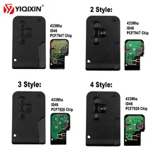 YIQIXIN 3 Button Smart Key Card 433Mhz ID46 PCF7926 PCF7947 Chip For Renault Megane 2 3 Scenic Grand 2003-2008 Remote Car Key YIQIXIN 3 Button Smart Key Card 433Mhz ID46 PCF7926 PCF7947 Chip For Renault Megane 2 3 Scenic Grand 2003-2008 Remote Car Key