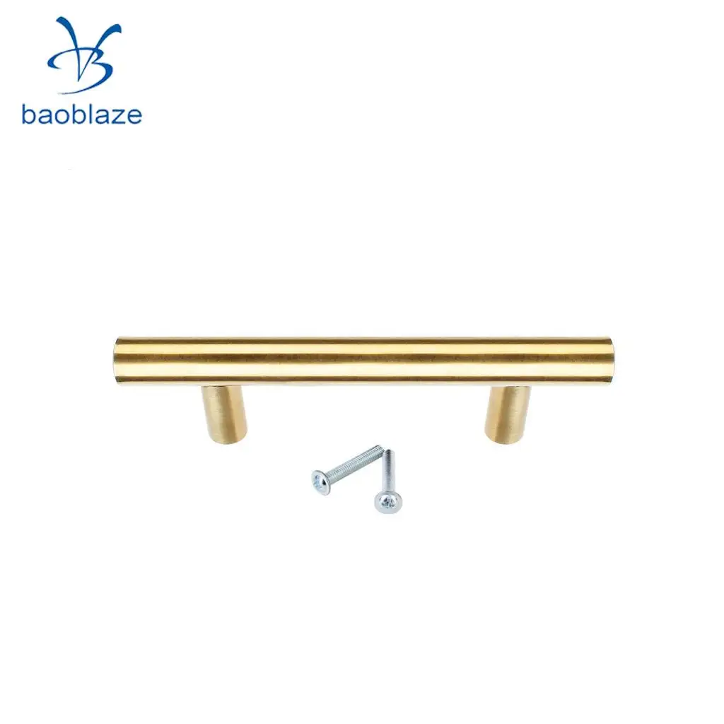 Single/Double Hole Brushed Stainless Steel Cabinet Knobs Pull Door Cupboards Drawers Furniture Handles 50mm/100mm Overall Length