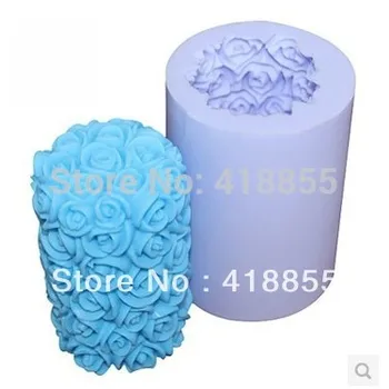 

PRZY Flower Candle Silicone Soap Mold Cake Decoration Molds Rose Soap Mould NO:SO139 Aroma Stone Rubber 001 CIQ,FDA,CE / EU