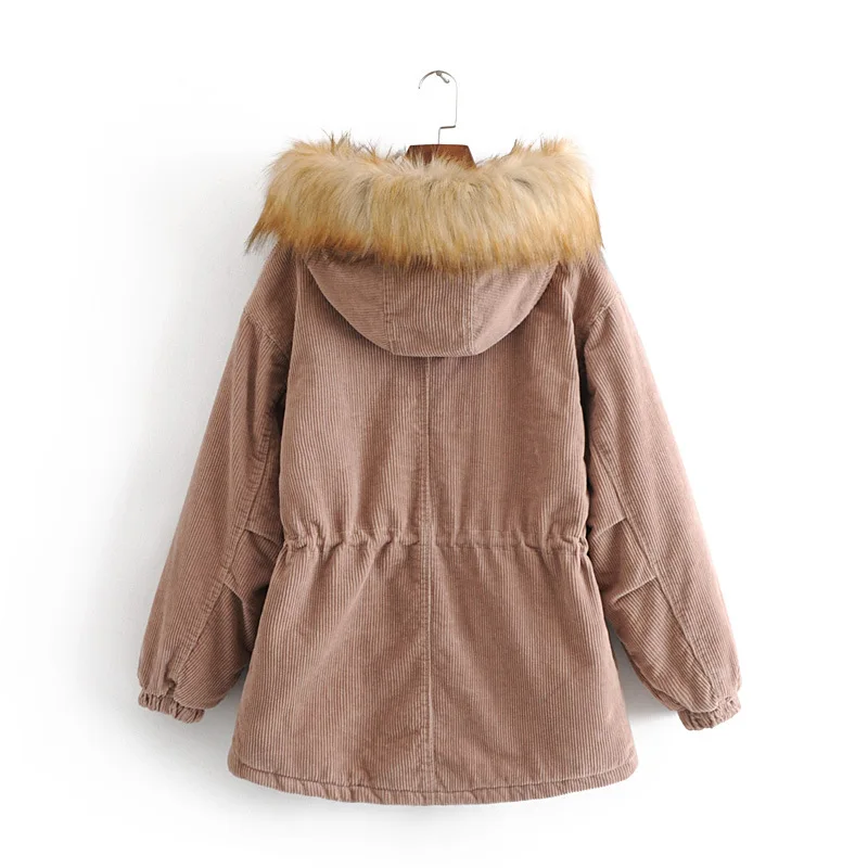 Livraison Capuche Femelle Shows The Velours Extérieure Veste En hiver Automne Nouveau De Picture Cordon Confortable Chaude Mode Côtelé Gratuite As rqXzHr