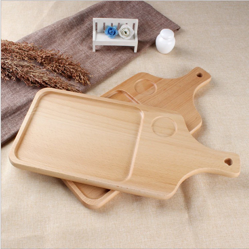 

Wooden Chopping Board Small Fruit Bread Plate Baby Food Supplement Kitchen Chopping Board Plate Tray