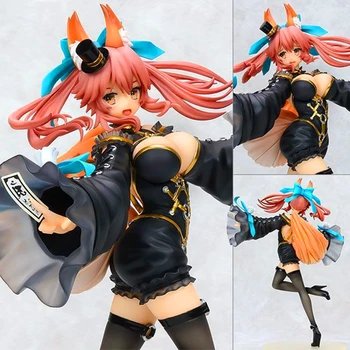

20CM Fate EXTRA Grand Order Anime Figure Tamamo No Mae Action Figure Three Face Type Sexy Girl Doll with Box F311