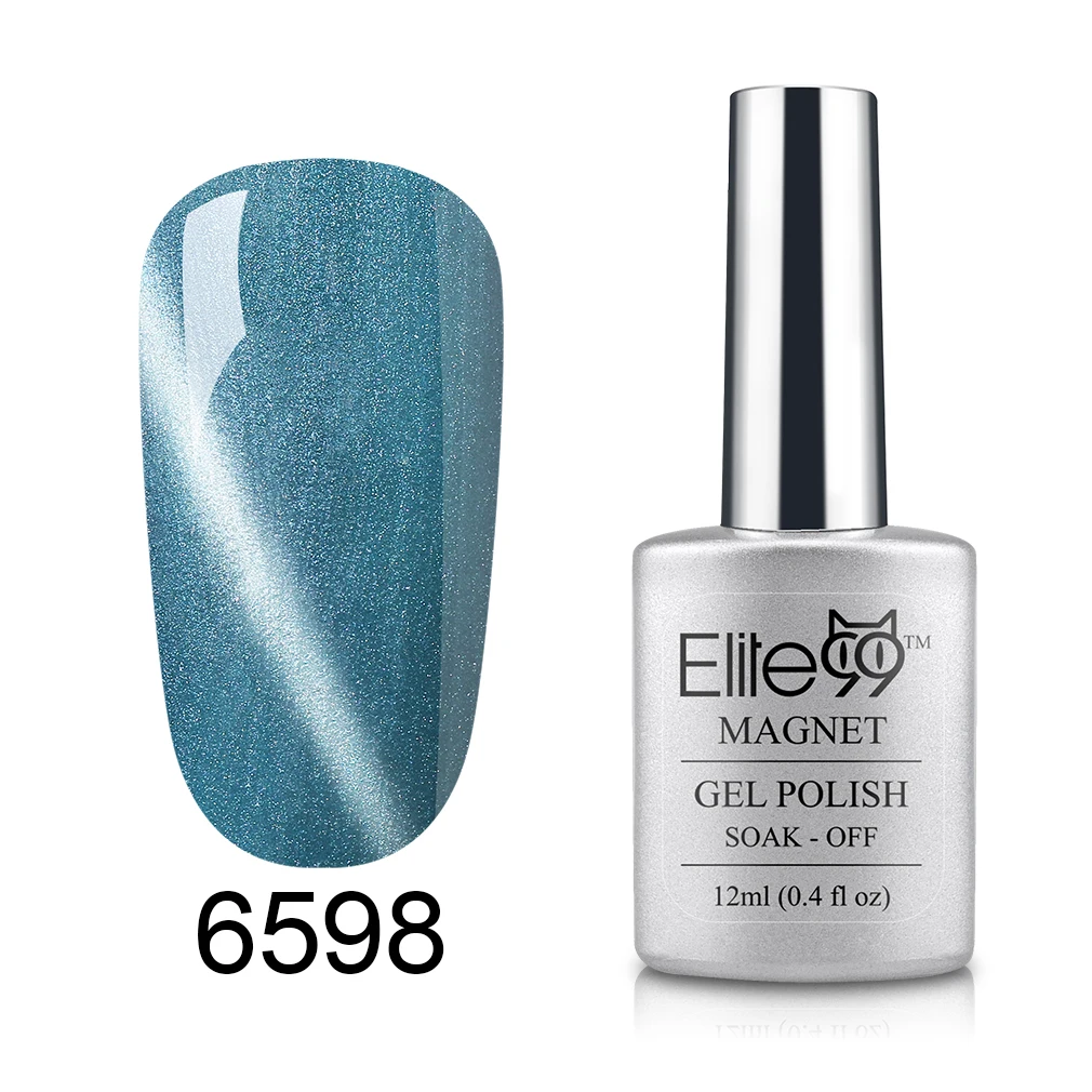 Elite99 12 мл Лак для ногтей кошачий глаз УФ-гель для ногтей использование с маникюрным магнитом основа Топ гель лак гели для ногтей макияж - Цвет: 6598