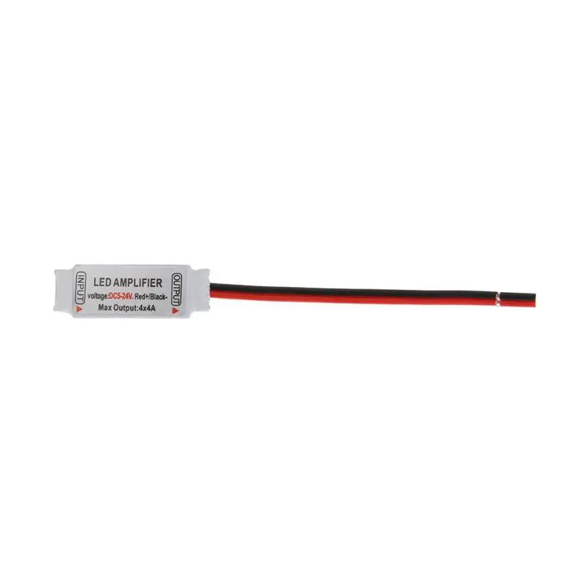 

DC5-24V 16A Mini RGBW/RGB LED Amplifier Controller 4 Channel Ultra Slim Portable Repeater Output Power for 5050 LED Strip Light