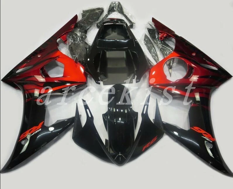 

New ABS plastic fairings set Fit for Yamaha fairings YZFR6 2003 2004 2005 bodywork parts fairing kit YZF R6 03 04 05 red black