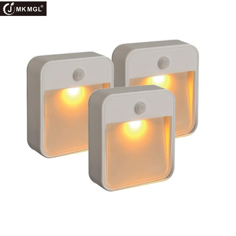 JMKMGL Battery Powered Motion Sensor Night Light Induction Energy