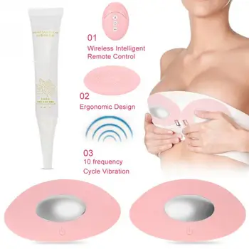 

Portable Electric Breast Massager Chest Enlargement Heating Therapy Stimulator Silicone Vibrating USB Rechargeable Beauty Bra