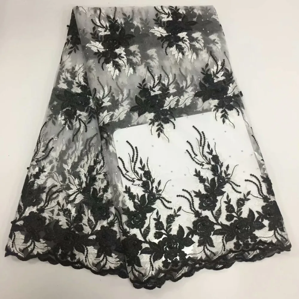 

French Net Lace Fabric 2018 Latest African Lace Fabric With Embroidery Mesh Tulle Lace Fabric High quality lace YDDE293