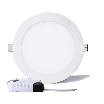 

LED Panel light 3W 6W 9W 12W 15W 18W 24W Round Ultrathin SMD 2835 Power Driver Ceiling Panel Lights White Warm White Dimmable
