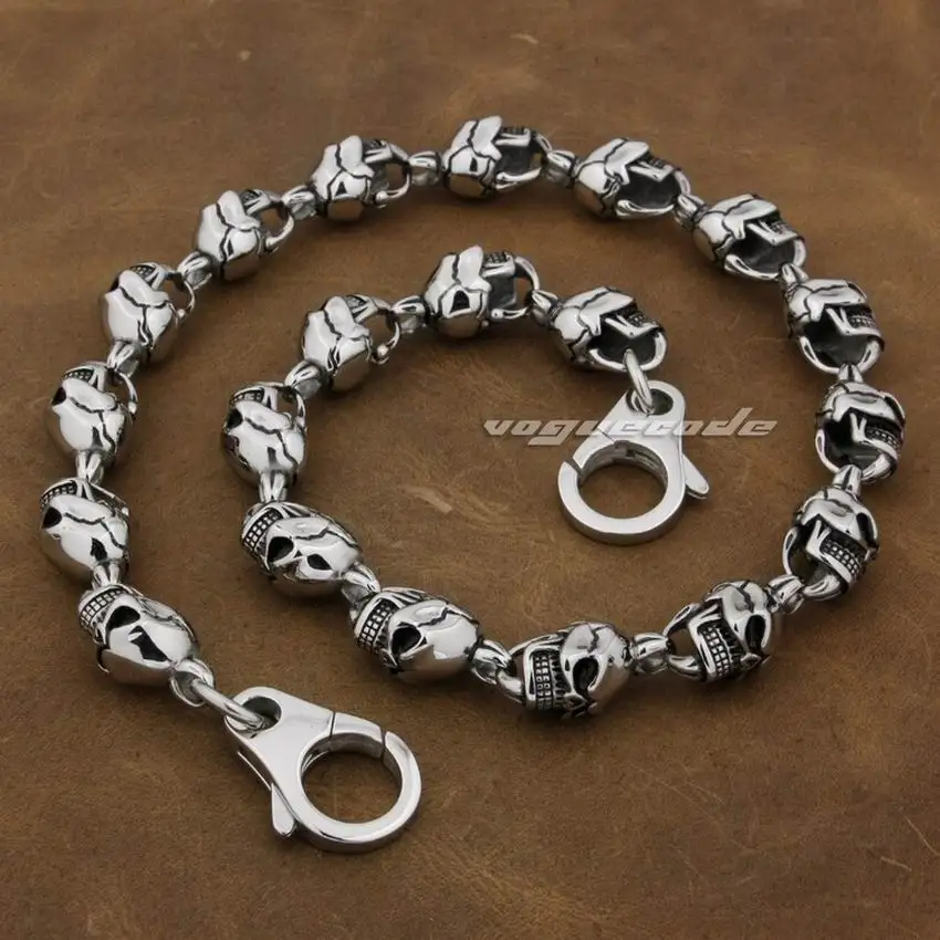 316L Stainless Steel Men's Biker Wallet Chain – Adjustable 14-36 Inch Punk Rocker Accessory