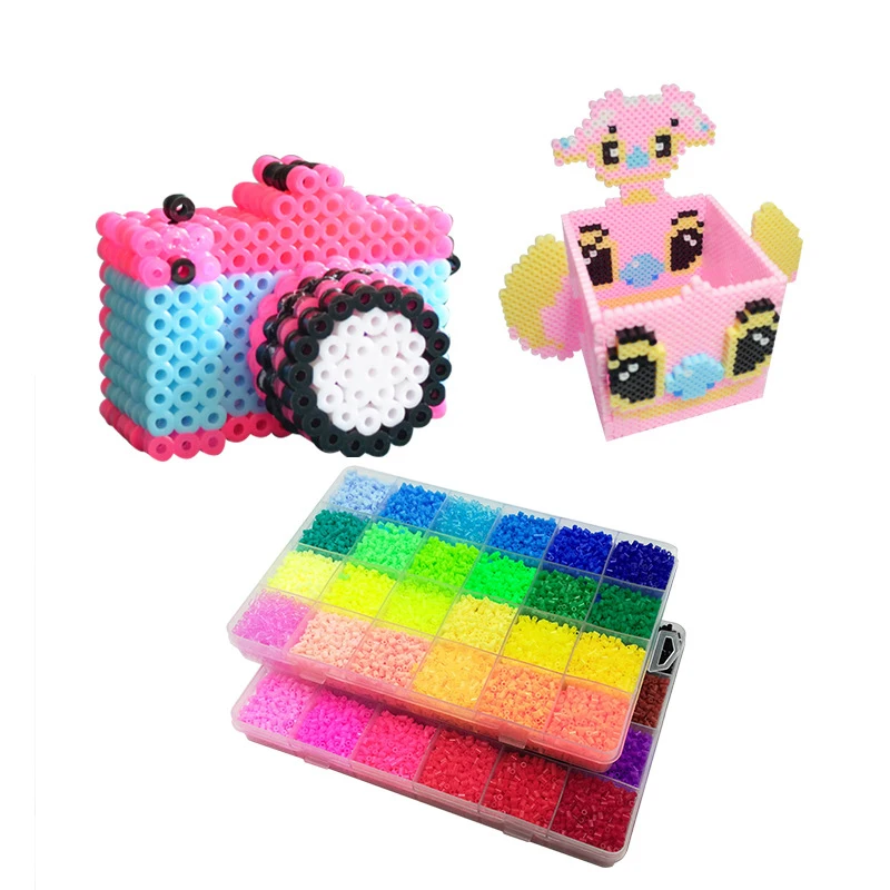 5 мм Хама бусины 24/48 цветов perler игрушка предохранитель шарик для детей DIY ручной работы 3D головоломка Обучающие Детские игрушки