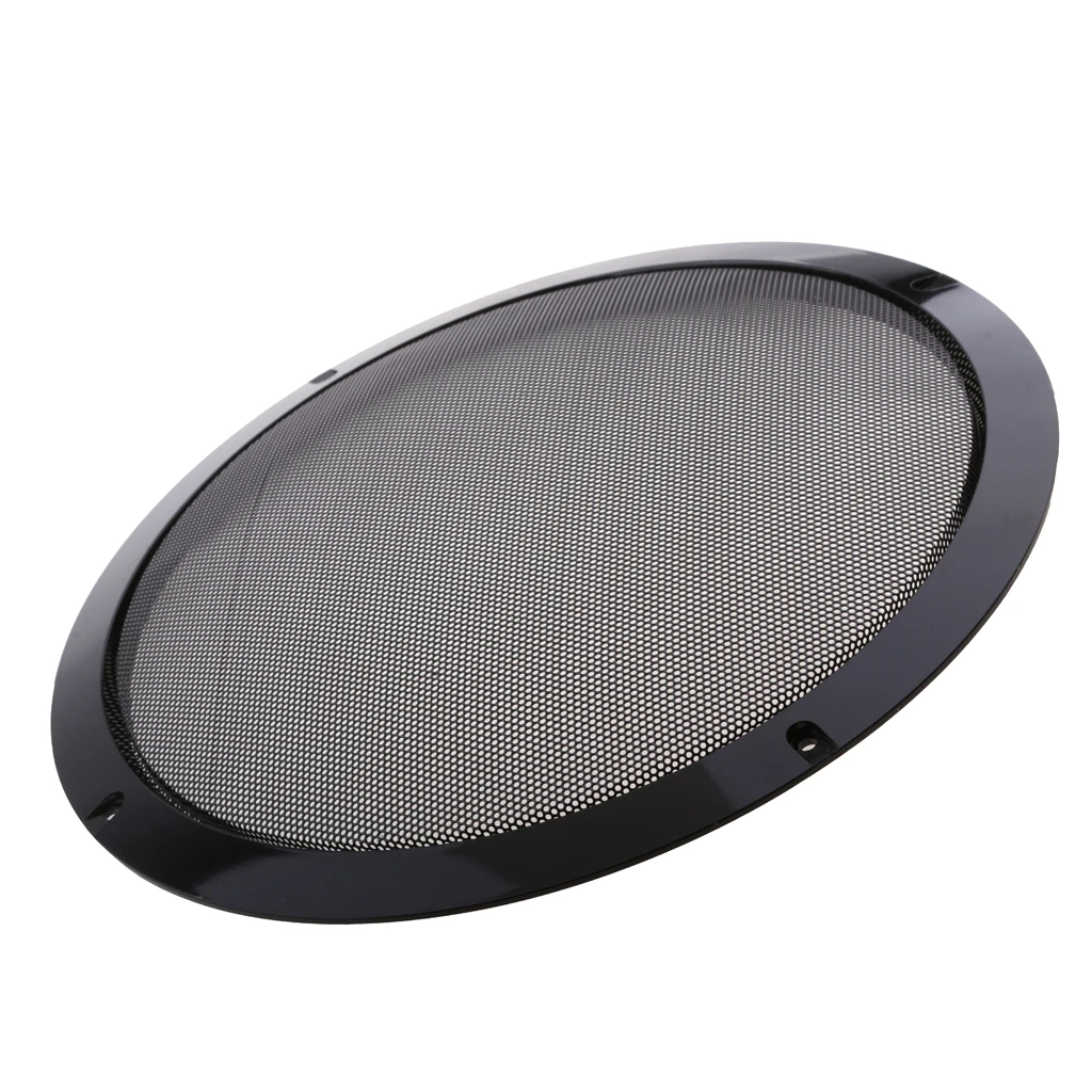 10 inch Black Color Mesh Speaker Decorative Circle Subwoofer Grill Cover Guard Protector with Screw 