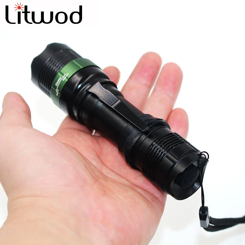 

Litwod Z30CK91 Led Tactical Flashlight Aluminum Powerful Adjustable Torch Waterproof LED Light Torch for Bike