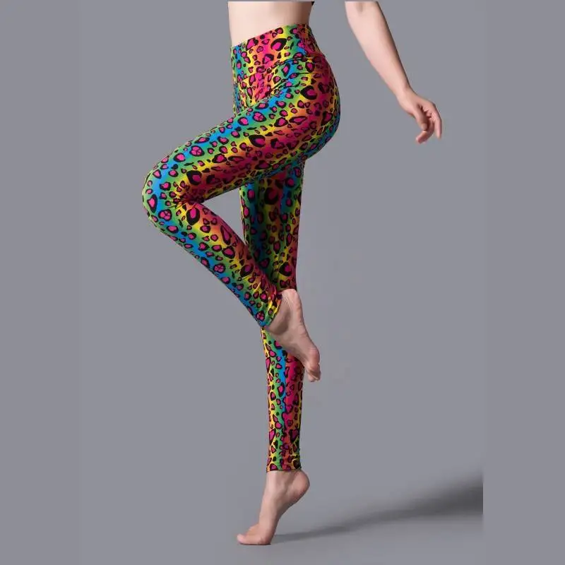 YRRETY Leggings Leopard Women Leopard Print Leggings Spring And Autumn High Elasticity Pant Leggins High Waist Elastic Legging