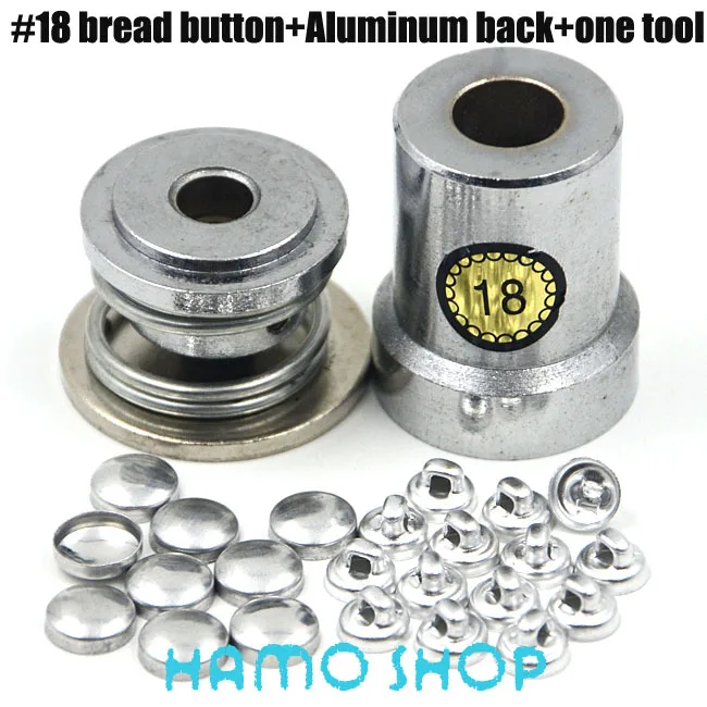 

100set/lot #18 Free Shipping Aluminum Round Fabric Covered Cloth Button + One Tool Metal Jewelry Accessories for1.05cm/10.5mm
