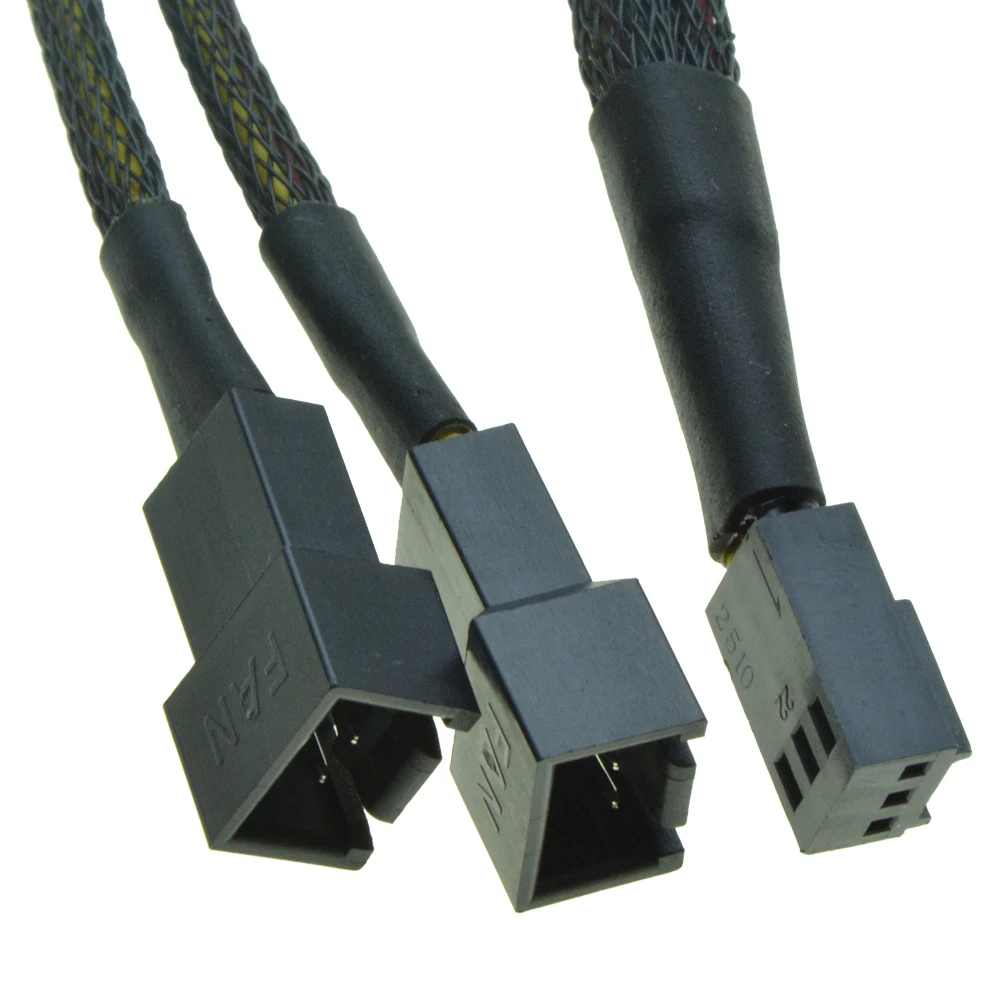 PWM 1-2 канала 12 В 3Pin вентилятор удлинитель Y сплиттер кулер порт мультипликатор для
