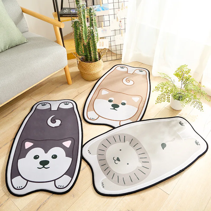 Cartoon Animals Floor Mat New Door Bathroom Washing Cartoon Animals Floor Mat New Door Bathroom Washing Room Rug Dog Lion Cat Printed Doormat Lovely Hallway In Carpet From Home Garden