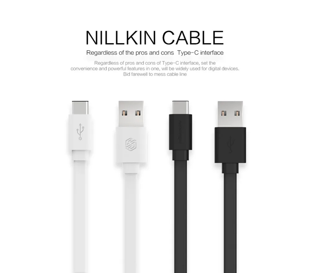 Nillkin USB-C кабель для samsung Galaxy S8 S9 S10 Plus Note 8 9 10 A40 A50 2A usb type C кабель для быстрой зарядки для Oneplus 6 7 Pro