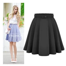 Women s Casual Medium Knee length Skirts Retro Stylish Female High Waist Ball Gown Skirts Femininas