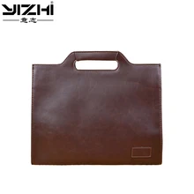 YIZHI, деловой мужской портфель, сумка для компьютера, Высококачественная сумка из искусственной кожи, сумка для ноутбука 12 дюймов, сумка на одно плечо