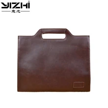 YIZHI 2018 деловой мужской портфель Компьютерная сумка высокого качества PU кожаная сумка держит 12 «ноутбук на одно плечо сумка