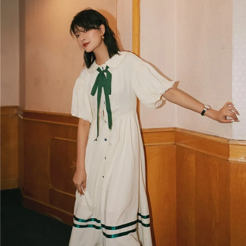 

SuperAen Fashion Women Dress New 2019 Summer Short Sleeve Ladies Dress Cotton Casual Korean Style Women Clothing