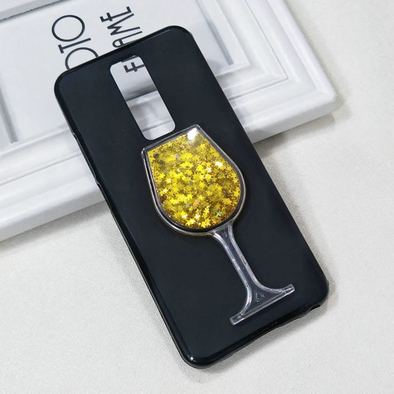 Cupcall для Leagoo S8 Мягкие TPU Silcase Роскошные девушка женщина вина Стекло зыбучие пески