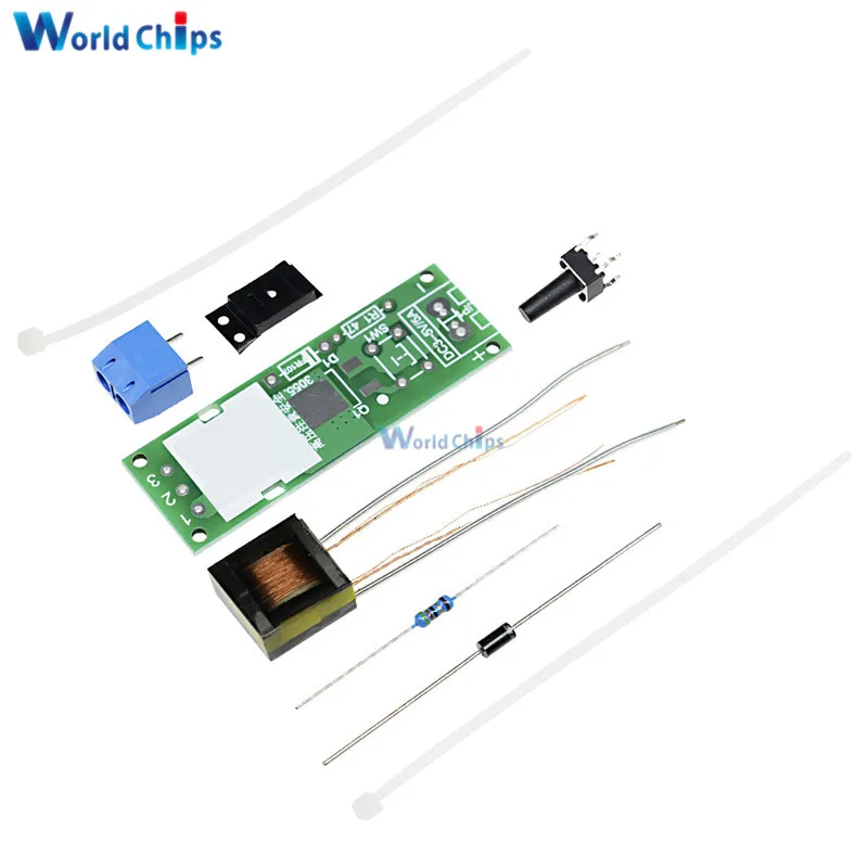 

HV-1 High Voltage Generator Arc Ignition DIY Kit Arc Generator Arc Cigarette Igniter Kit DIY High Voltage Module DC 3-5V Lighter