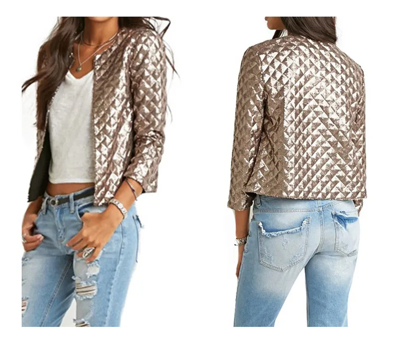 2018 fashion Europe and America autumn and winter new short fashion no zipper jacket 5 colors 5 yards (19)