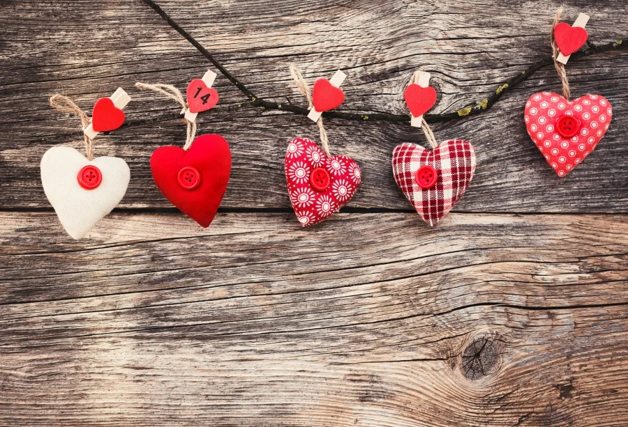 

Laeacco Photo Backdrops Old Dark Wooden Board February 14th Love Heart Child Baby Pattern Photography Backgrounds Photo Studio