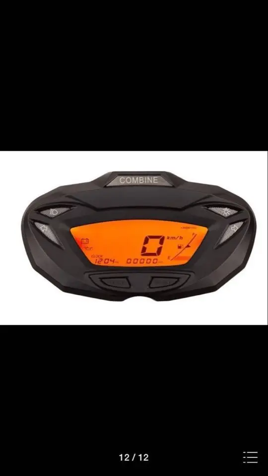 

7 colors Motorcycle speed meter instrument X motor vehicle LCD display
