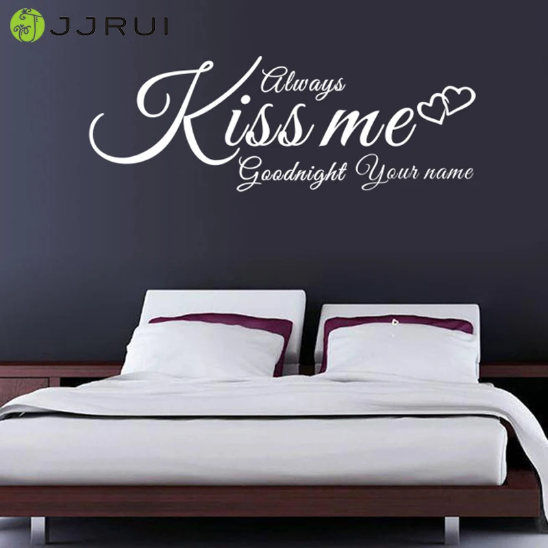 Always Kiss Me Goodnight Wall Art goodnight stickers promotion-shop for promotional goodnight Always Kiss Me Goodnight Wall Art goodnight stickers promotion-shop for promotional goodnight