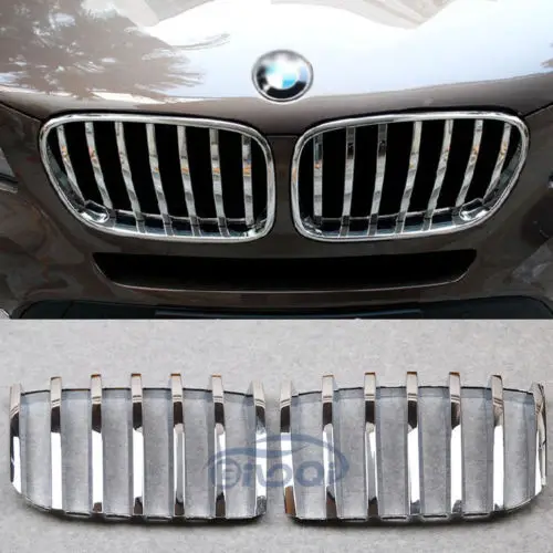Teaegg для BMW X3 F25 2014 Хром ABS решетка радиатора Решетка Обложка Литье отделка новая |